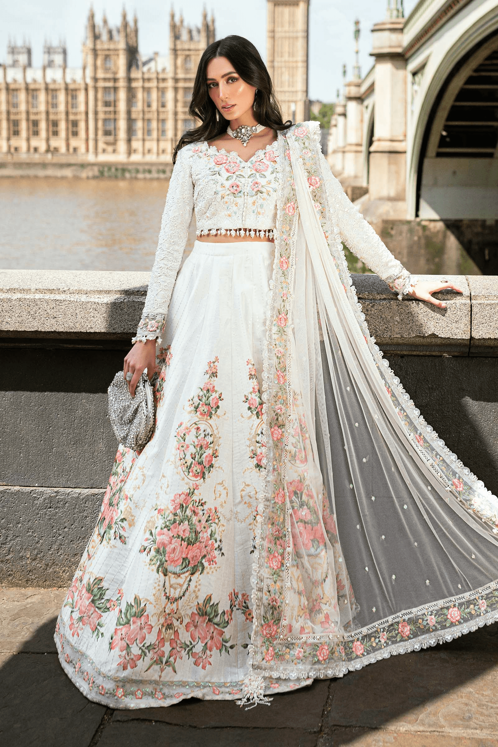 3 Piece Stitched Embroidered Raw Silk Suit